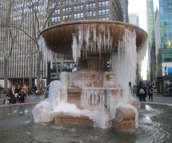 frozen fountain